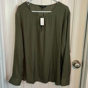 Olive green blouse